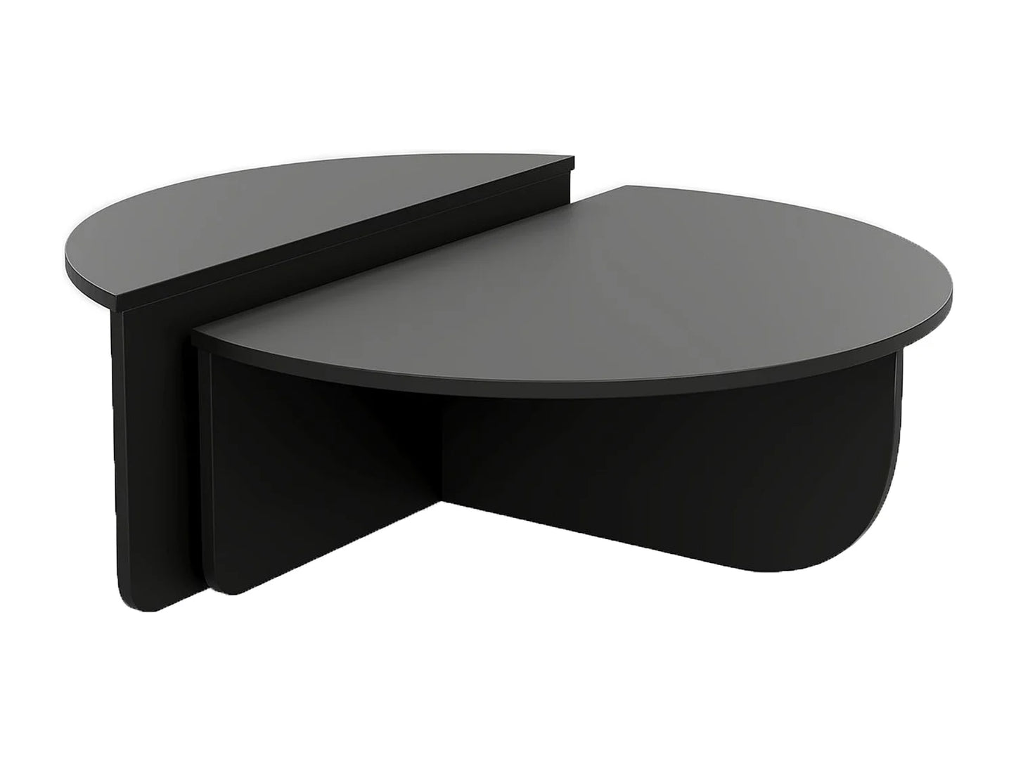 Table Basse Japandi Gigogne Noire - Aloeva