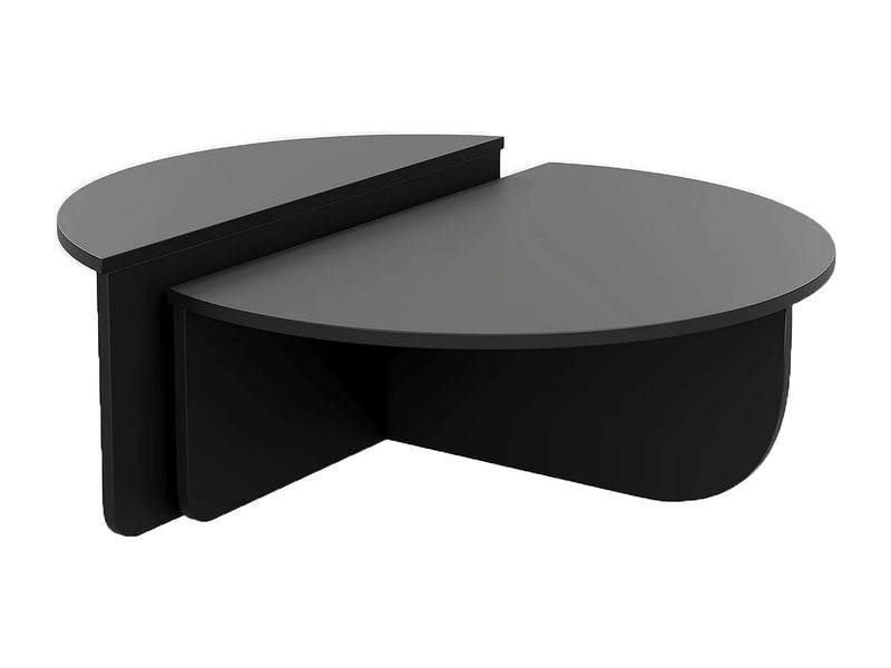 Table Basse Japandi Gigogne Noire - Aloeva
