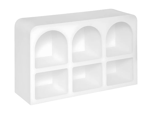 Meuble Six Niches Japandi Blanc - Blanc