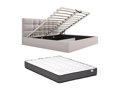 Lit Coffre Japandi King Size Beige - Eliava