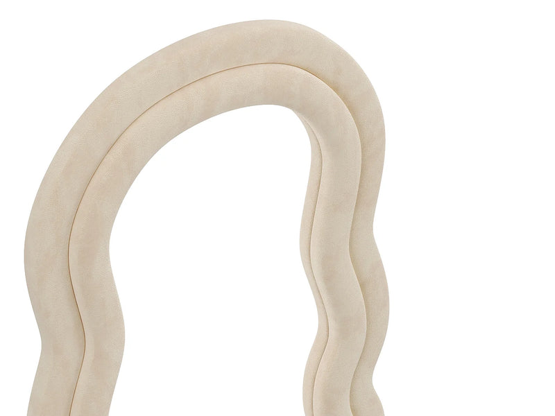 Miroir Psyché Japandi Velours Beige - Linoa