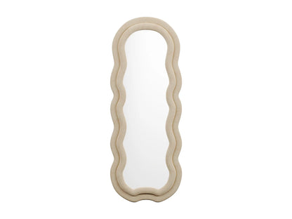 Miroir Psyché Japandi Velours Beige - Linoa