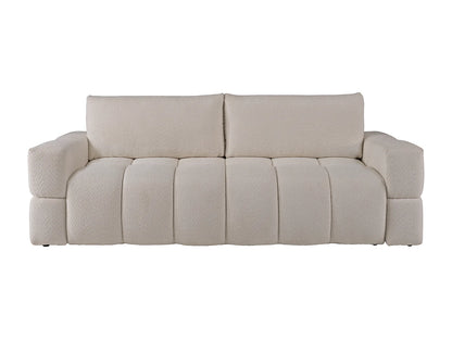 Canapé Japandi Convertible Bouclette Beige 3 Places - Issoro II