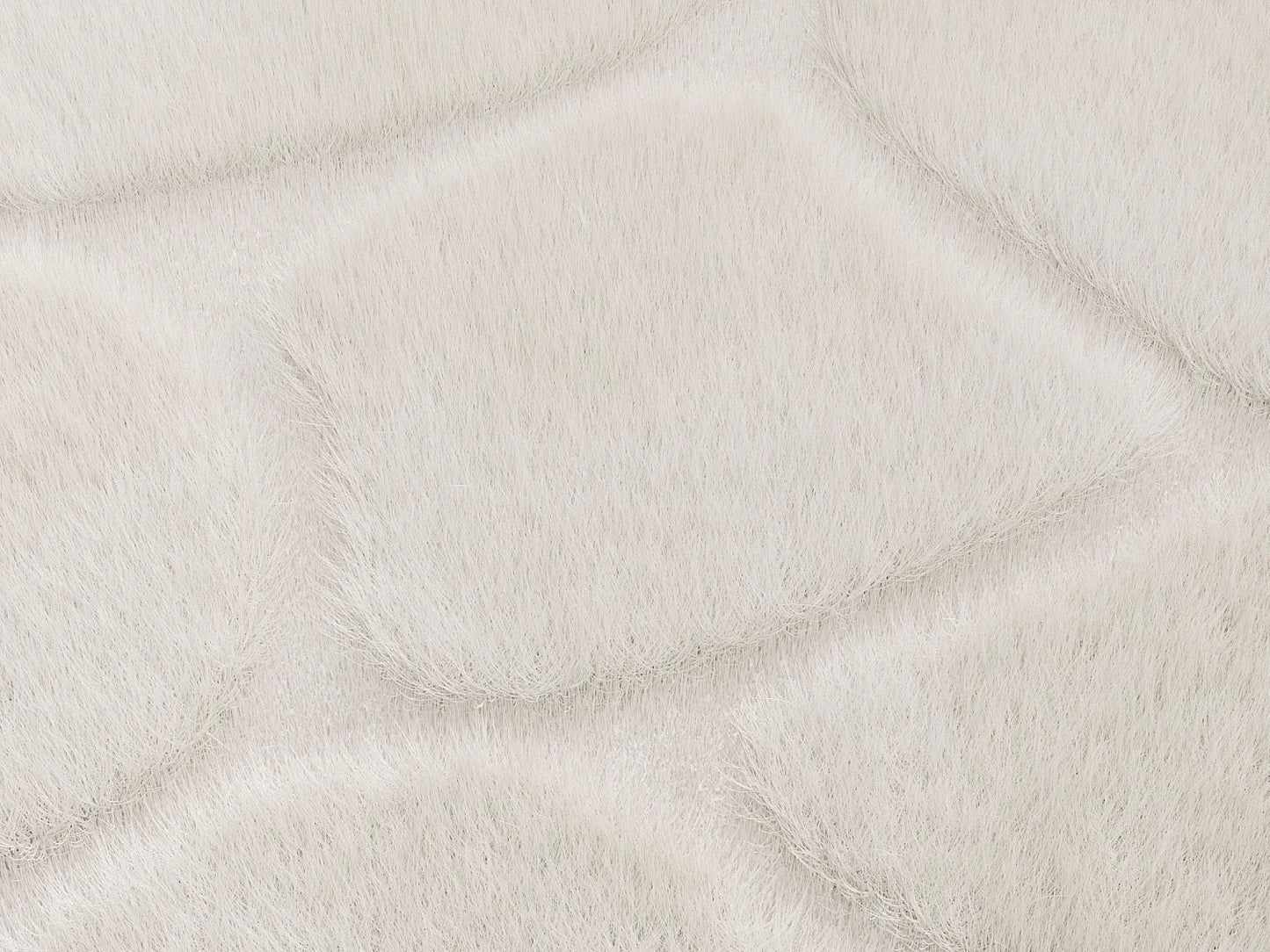 Tapis Japandi Effet Fourrure Beige - Arenso