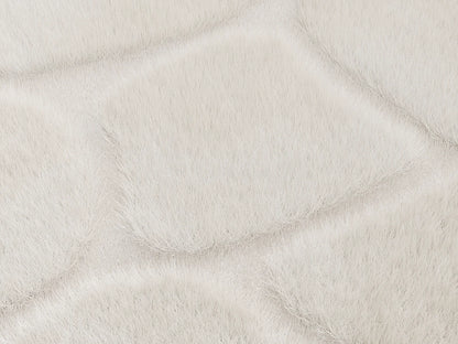 Tapis Japandi Effet Fourrure Beige - Arenso