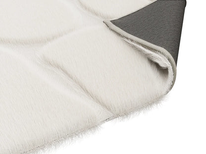 Tapis Japandi Effet Fourrure Beige - Arenso