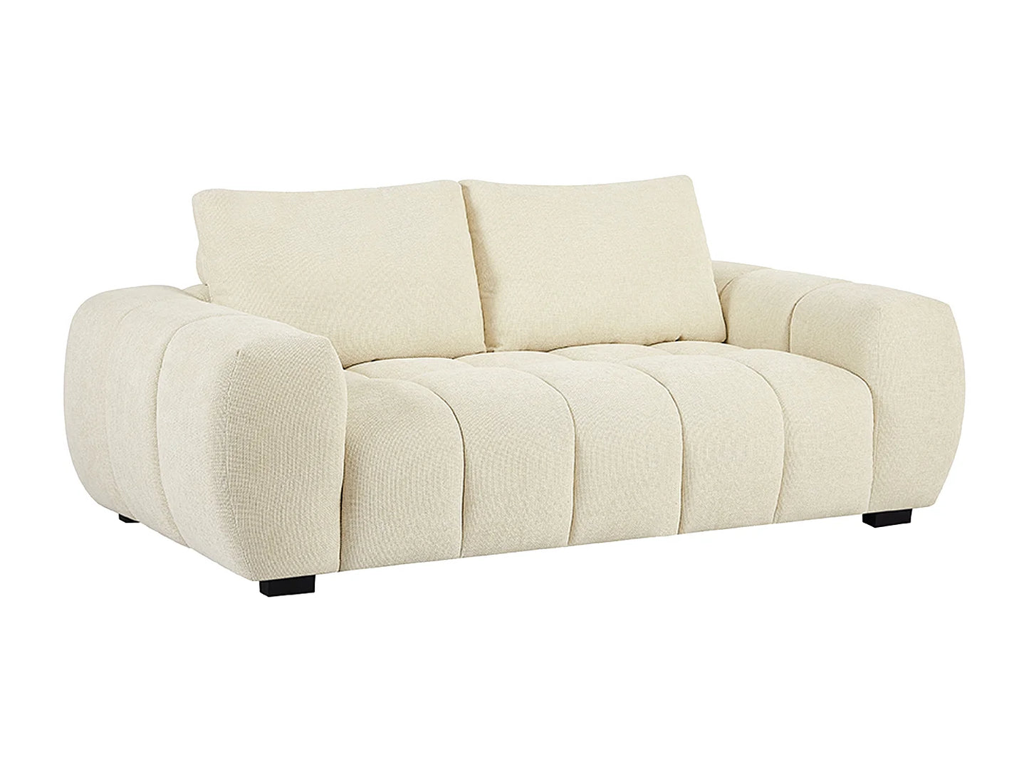 Canapé Japandi Tissu Beige 3 Places - Berenia