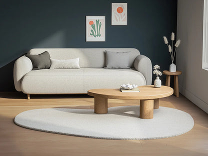 Tapis Japandi Shaggy Effet Fourrure - Girona