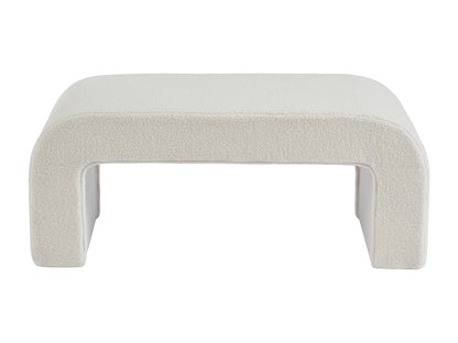 Banc Calvelo Japandi Bouclette Blanc - Calvelo