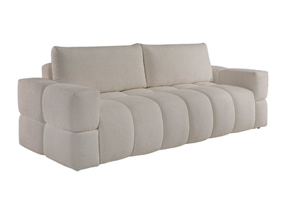 Canapé Japandi Convertible Bouclette Beige 3 Places - Issoro
