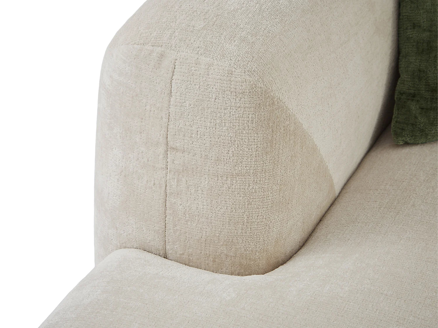 Canapé Japandi d'Angle Tissu Beige - Tancavo