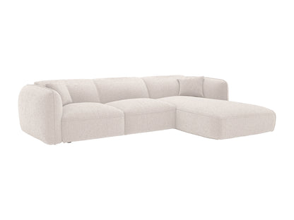 Canapé Japandi D'Angle Tissu Beige - Camilio