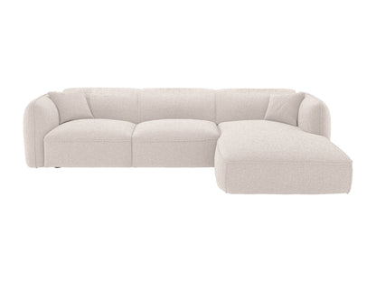 Canapé Japandi D'Angle Tissu Beige - Camilio