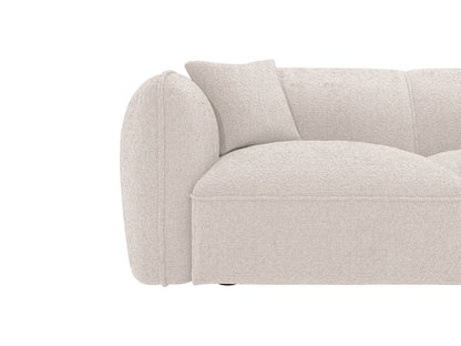 Canapé Japandi D'Angle Tissu Beige - Camilio