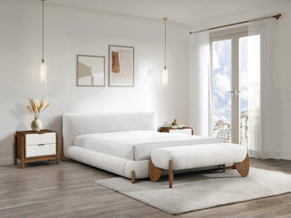 Banc Gamura Japandi Blanc Naturel - Gamura