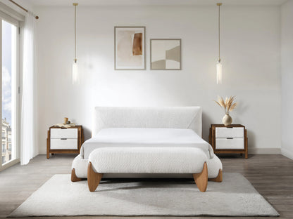 Banc Gamura Japandi Blanc Naturel - Gamura