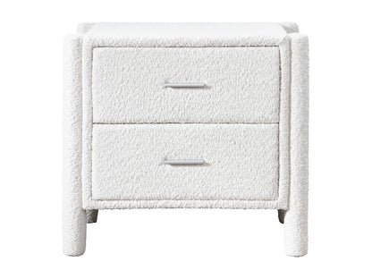 Duo Chevets Japandi Bouclette Blanc - Conomo