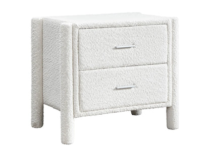Duo Chevets Japandi Bouclette Blanc - Conomo