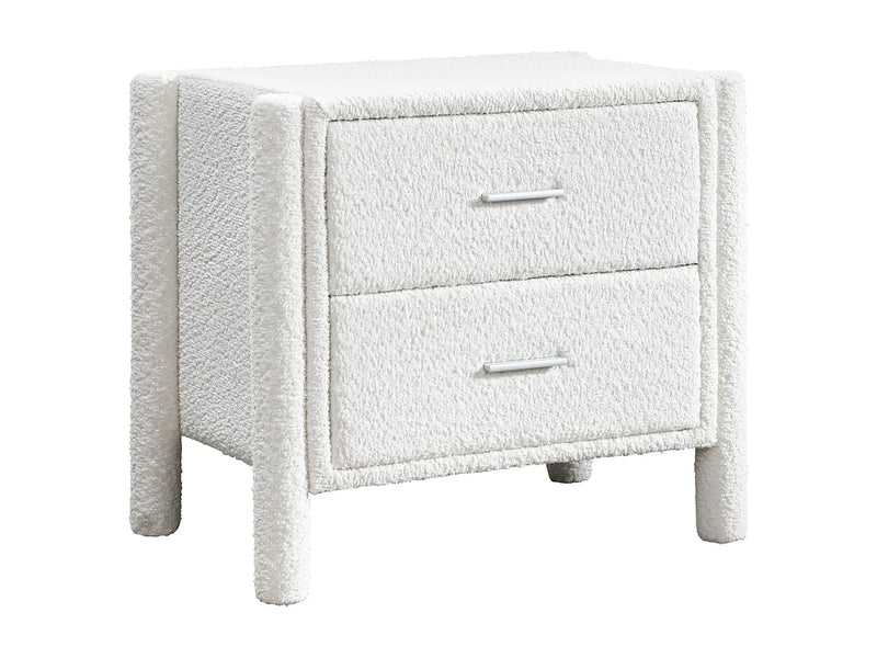 Duo Chevets Japandi Bouclette Blanc - Conomo
