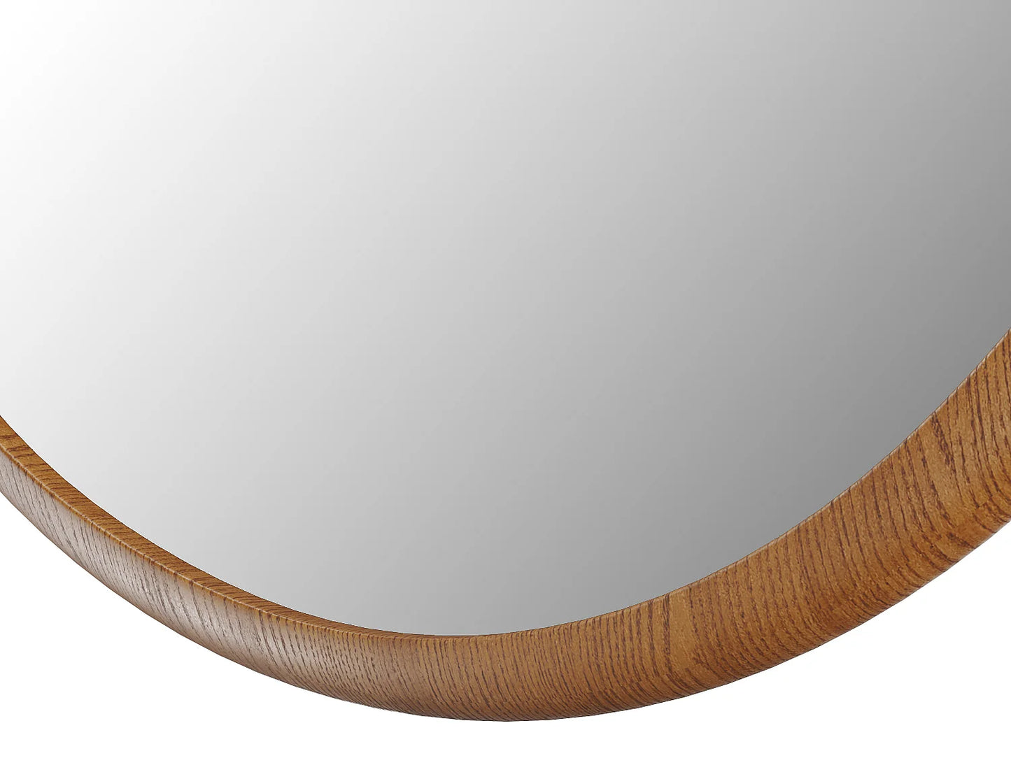 Miroir Rond Japandi Bois D'hévéa 60cm - Fujian