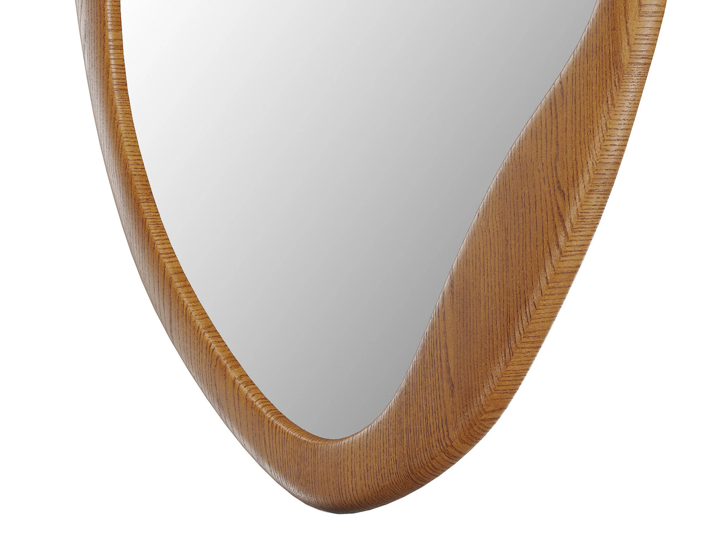 Miroir Ovale Japandi Hévéa Naturel - Fujian