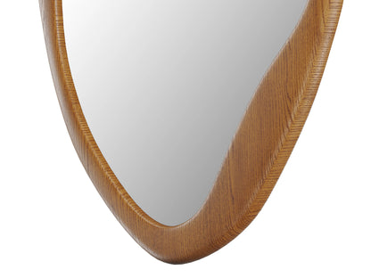 Miroir Ovale Japandi Hévéa Naturel - Fujian