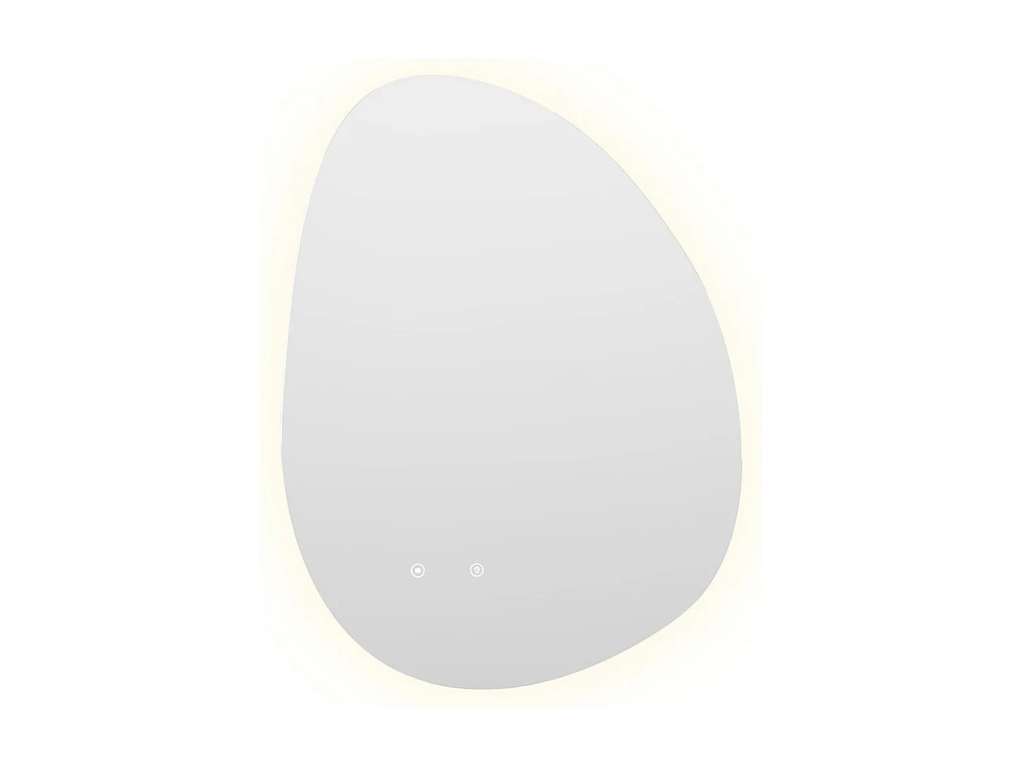 Miroir Asymétrique Japandi LED Salle De Bain - Inacia