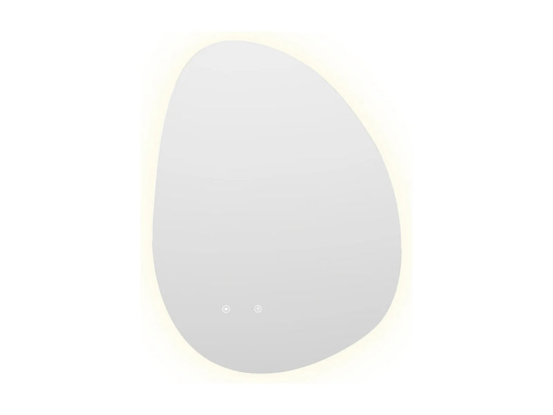 Miroir Asymétrique Japandi LED Salle De Bain - Inacia