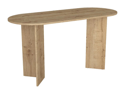 Bureau Console Japandi Naturel Clair - Topania