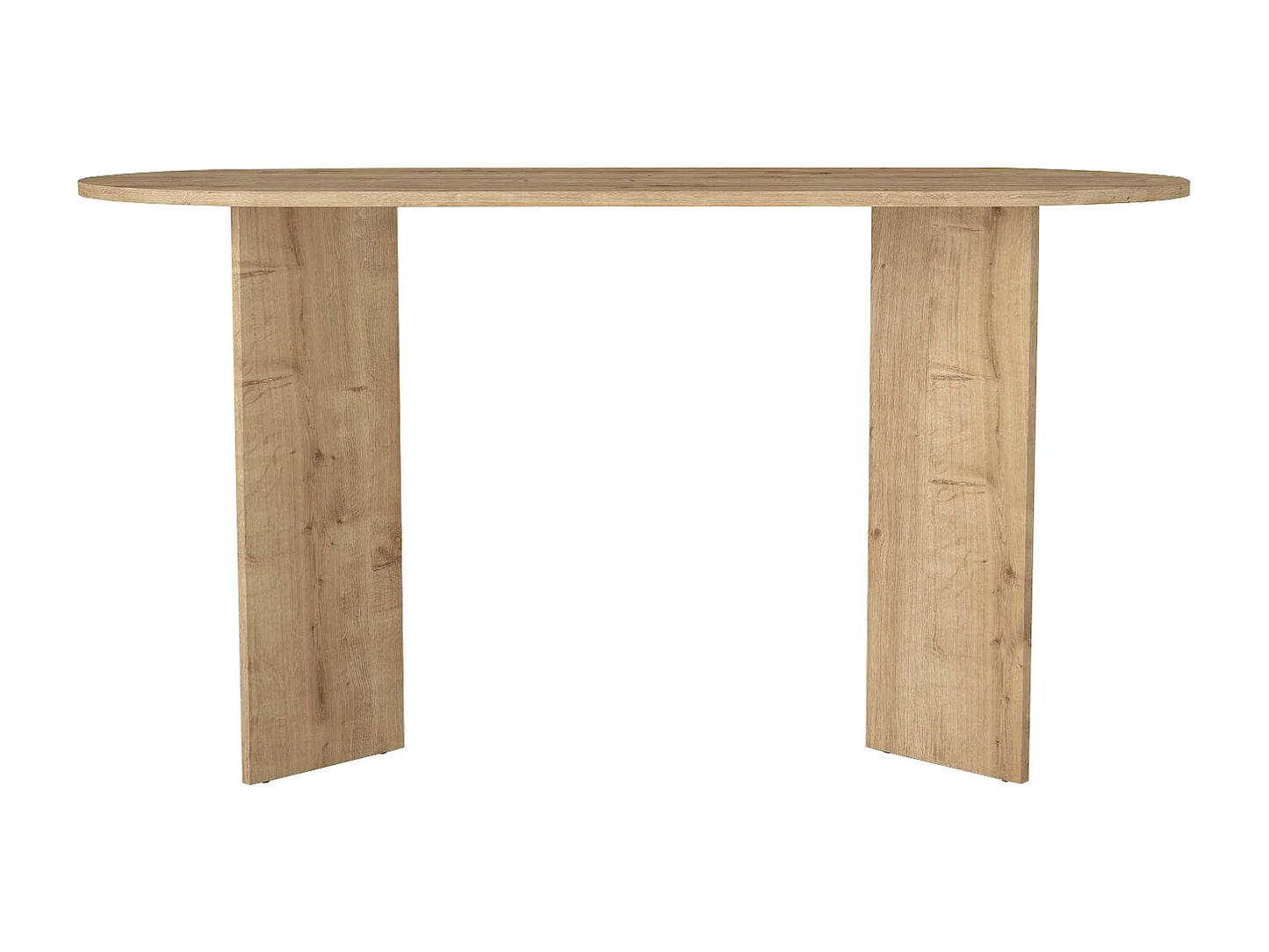 Bureau Console Japandi Naturel Clair - Topania