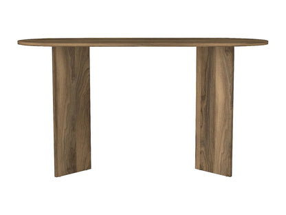Console Bureau Japandi Naturel Foncé - Topania
