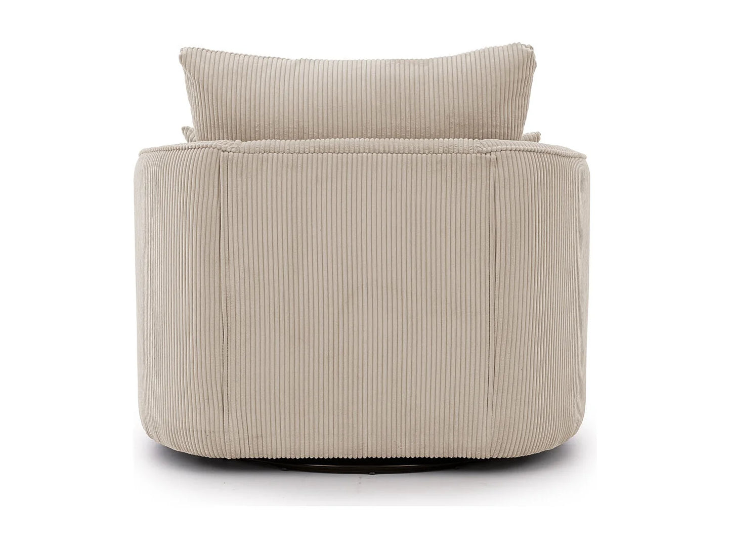 Fauteuil Japandi Love Seat Côtelé Beige - Ted