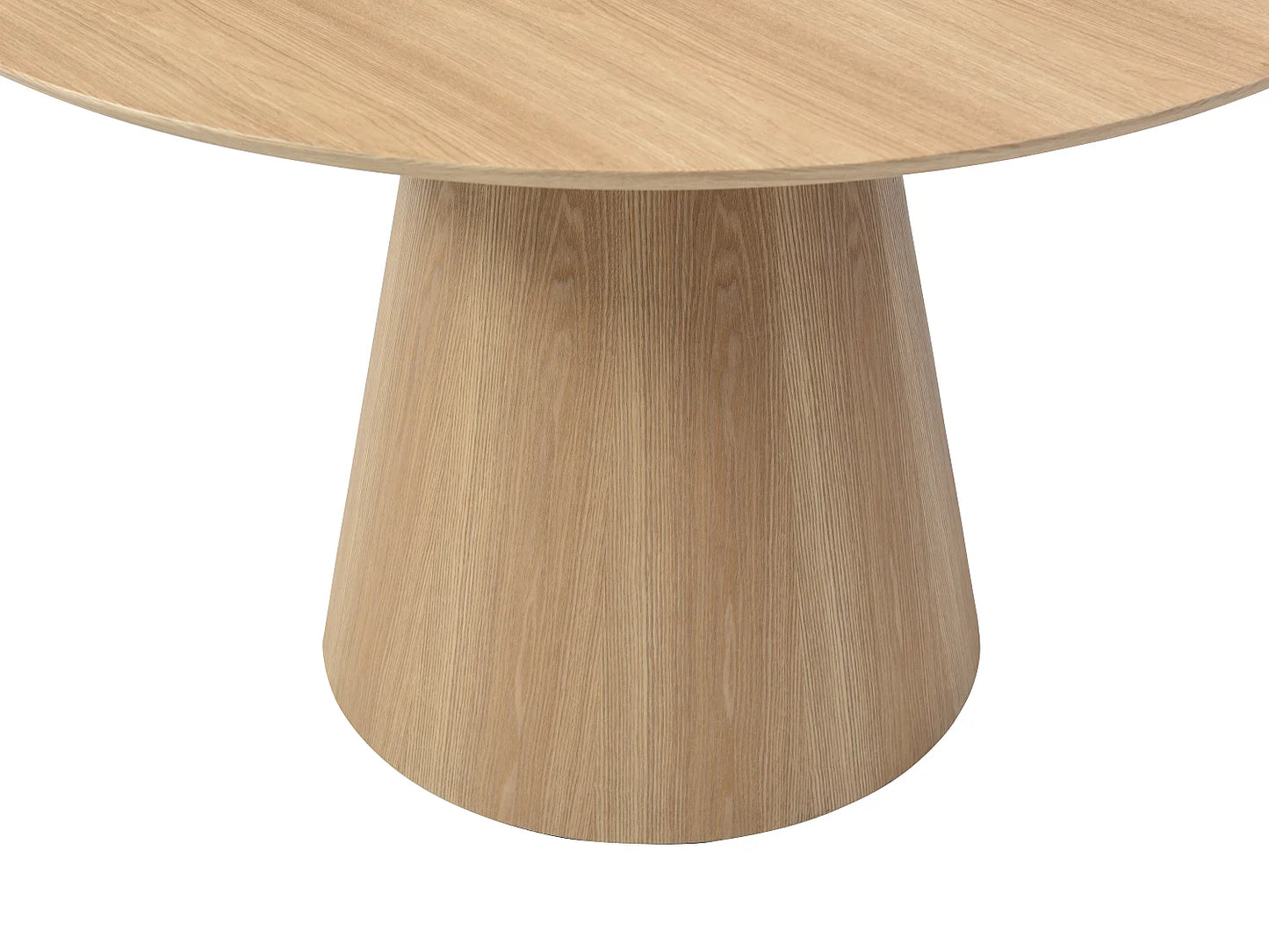 Table Chêne Japandi Ronde Naturel Clair - Antaliza