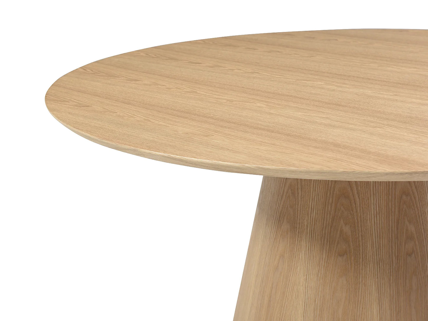 Table Chêne Japandi Ronde Naturel Clair - Antaliza