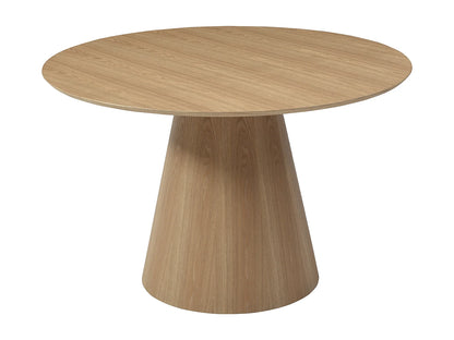 Table Chêne Japandi Ronde Naturel Clair - Antaliza