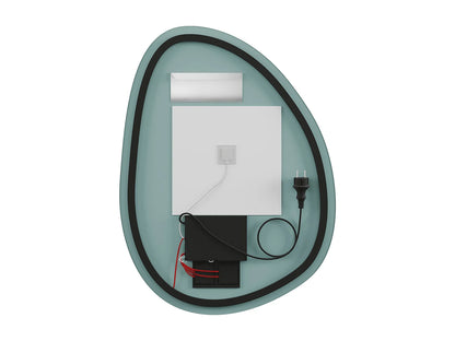 Miroir Asymétrique Japandi LED Salle De Bain - Inacia