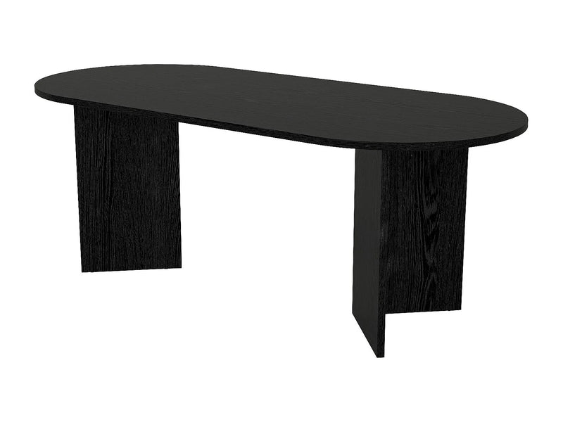 Table Noire Japandi Huit Personnes Moderne - Topania