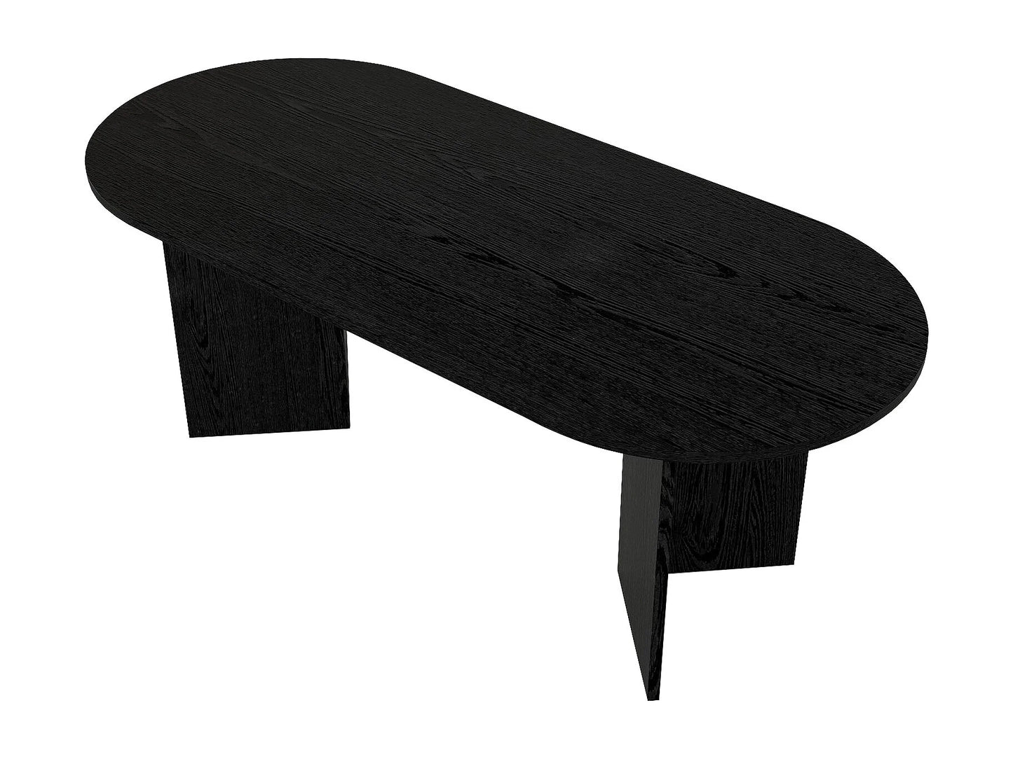 Table Noire Japandi Huit Personnes Moderne - Topania