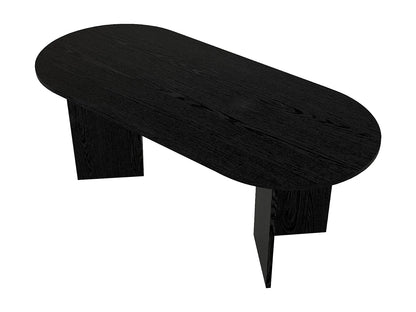 Table Noire Japandi Huit Personnes Moderne - Topania