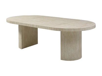 Table Extensible Japandi Mdf Effet Travertin - Sidrina