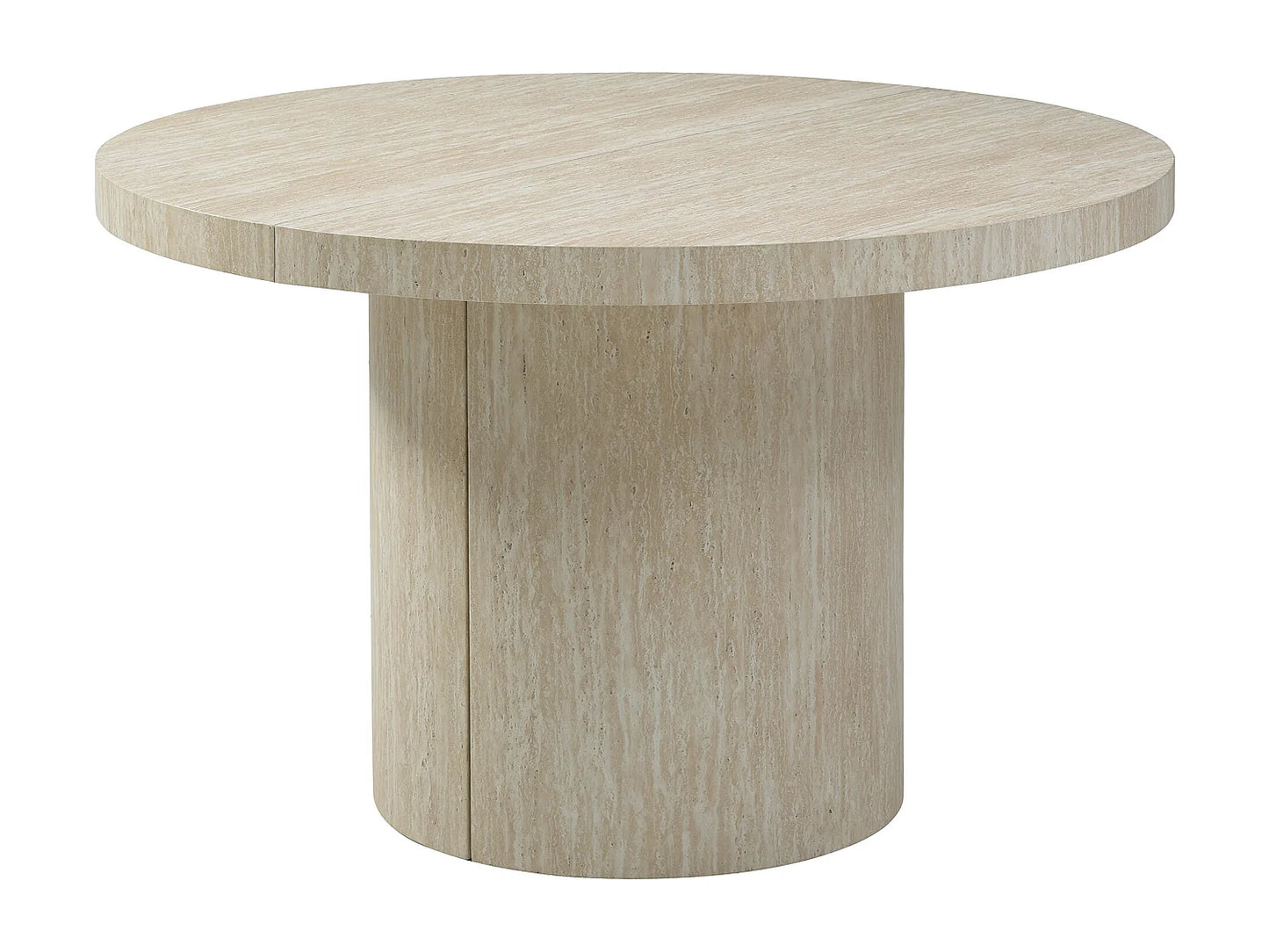 Table Extensible Japandi Mdf Effet Travertin - Sidrina