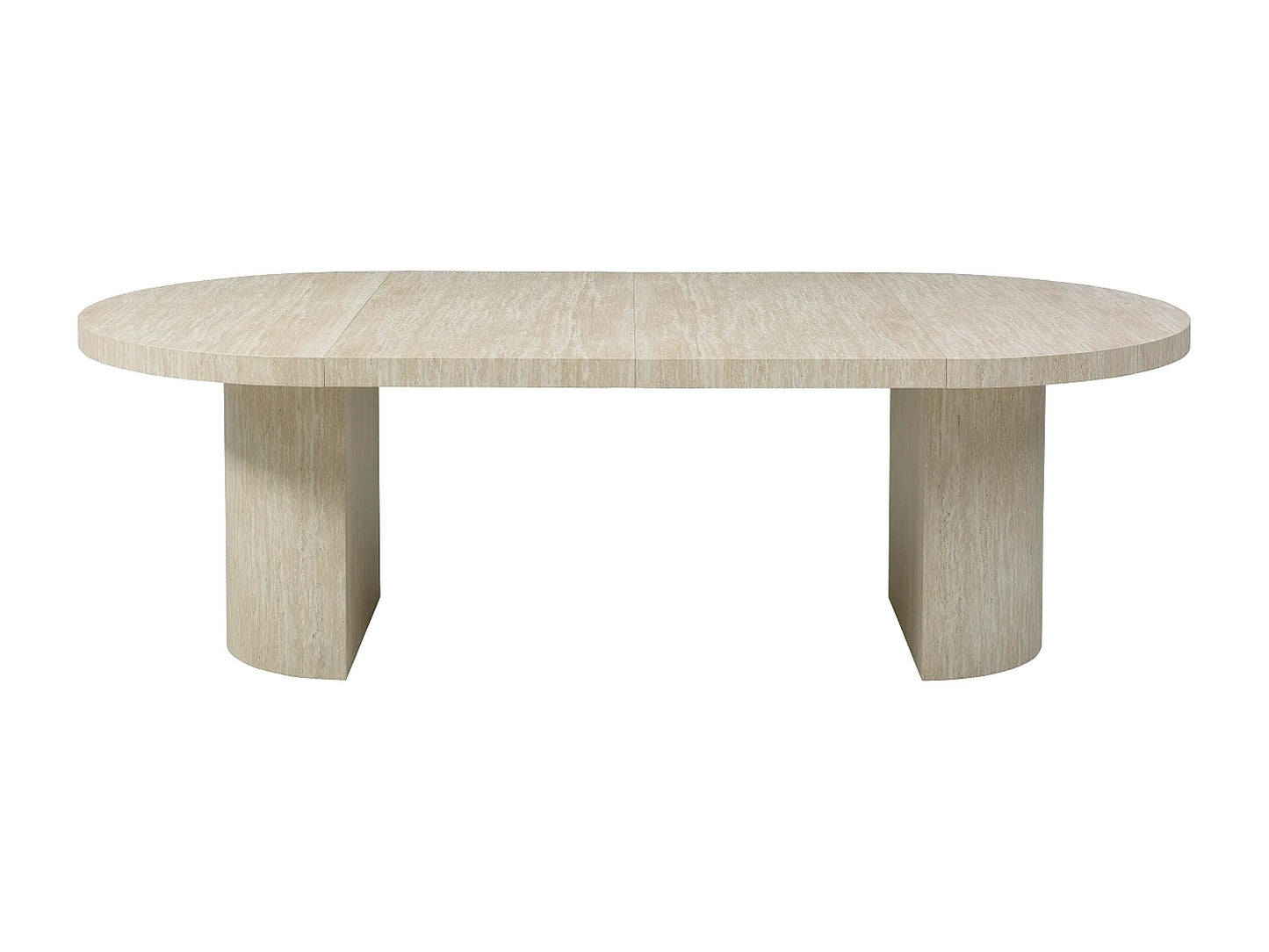 Table Extensible Japandi Mdf Effet Travertin - Sidrina