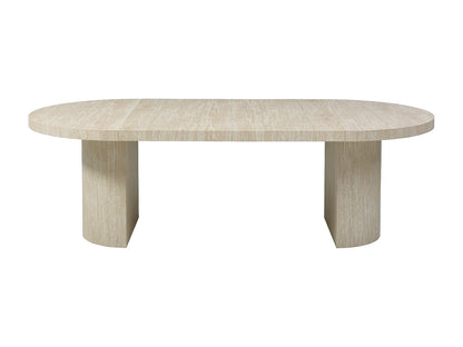 Table Extensible Japandi Mdf Effet Travertin - Sidrina