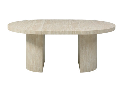 Table Extensible Japandi Mdf Effet Travertin - Sidrina