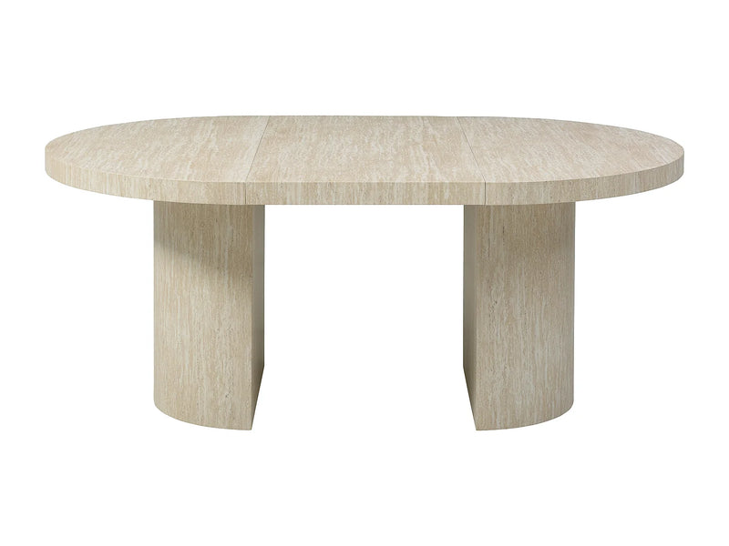Table Extensible Japandi Mdf Effet Travertin - Sidrina