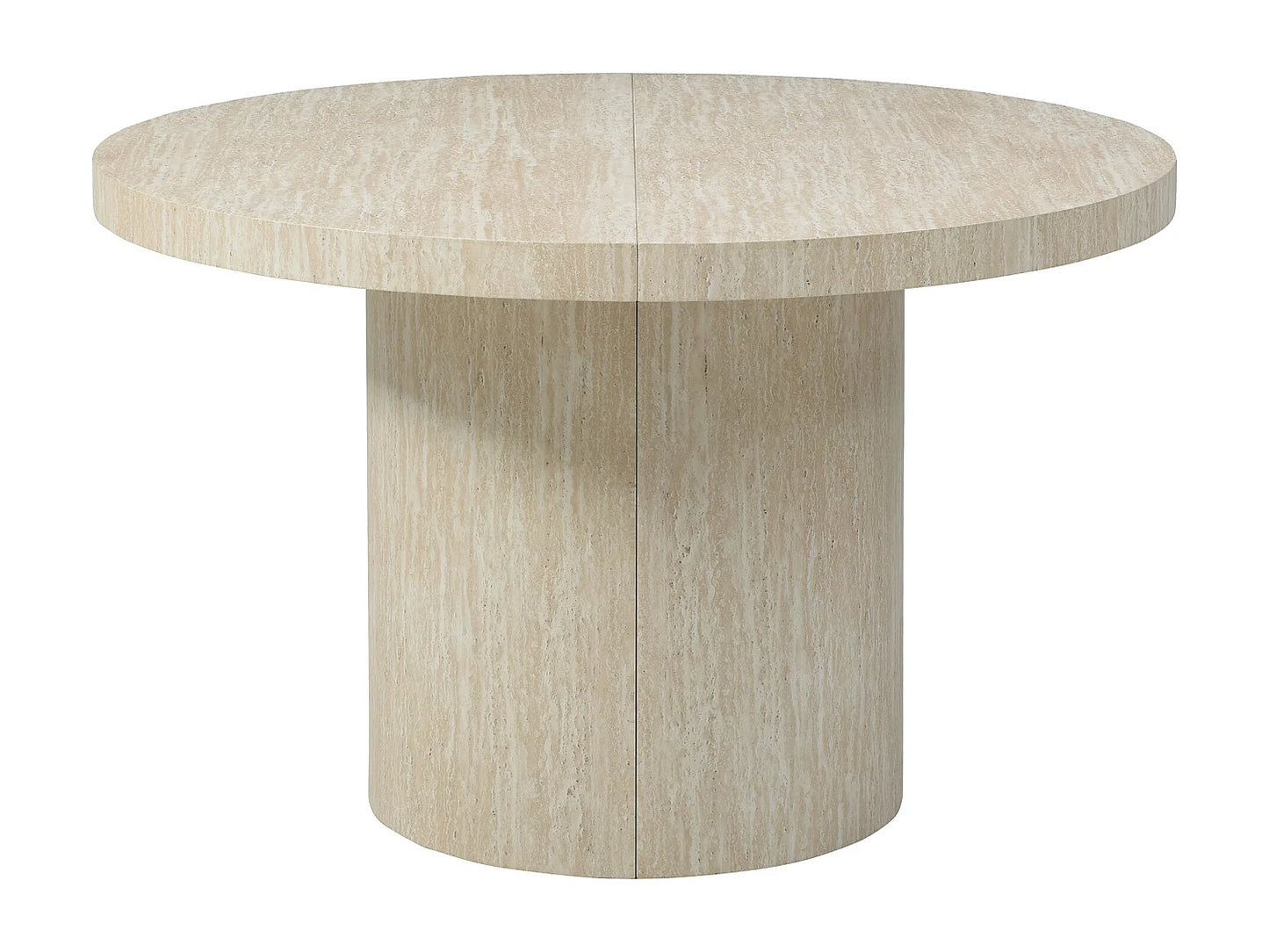 Table Extensible Japandi Mdf Effet Travertin - Sidrina