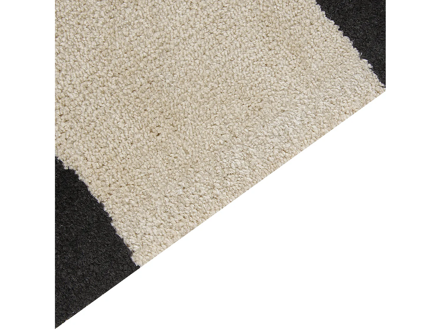 Tapis Japandi Graphique Beige Noir - Kolpur