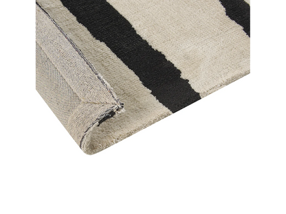 Tapis Japandi Graphique Beige Noir - Kolpur