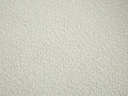 Fauteuil Japandi Bouclette Blanc Ivoire - Bovana