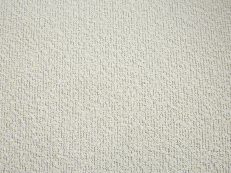 Fauteuil Japandi Bouclette Blanc Ivoire - Bovana